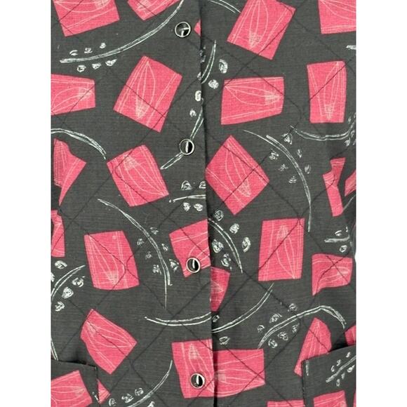 Peruvian Connection Abstract Quilted Jacket with Pearl Snap Buttons – Large - Picture 5 of 7